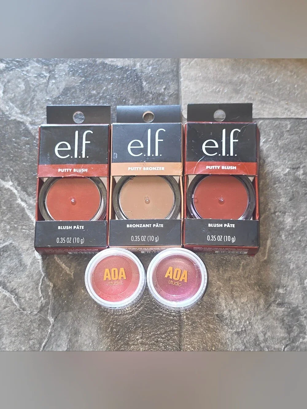 Elf Putty Blush & Bronzer& AOA Studio Blush Balms BNIB
